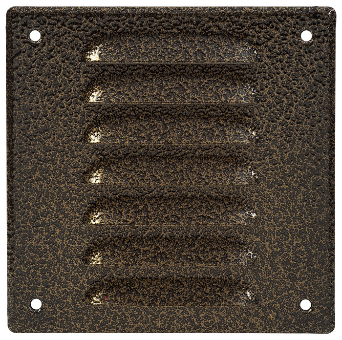 Veggrist med nett 17 x 17 cm – antikk metall